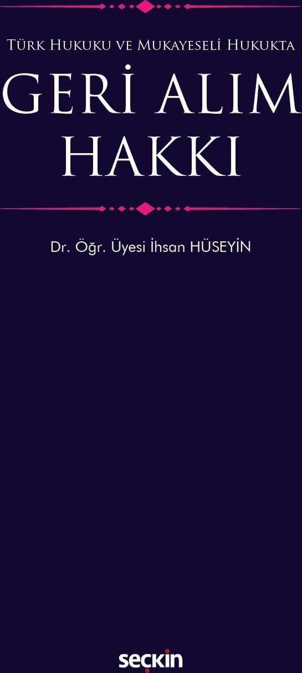 Geri Alım Hakkı - Seçkin Yayıncılık - Image 1