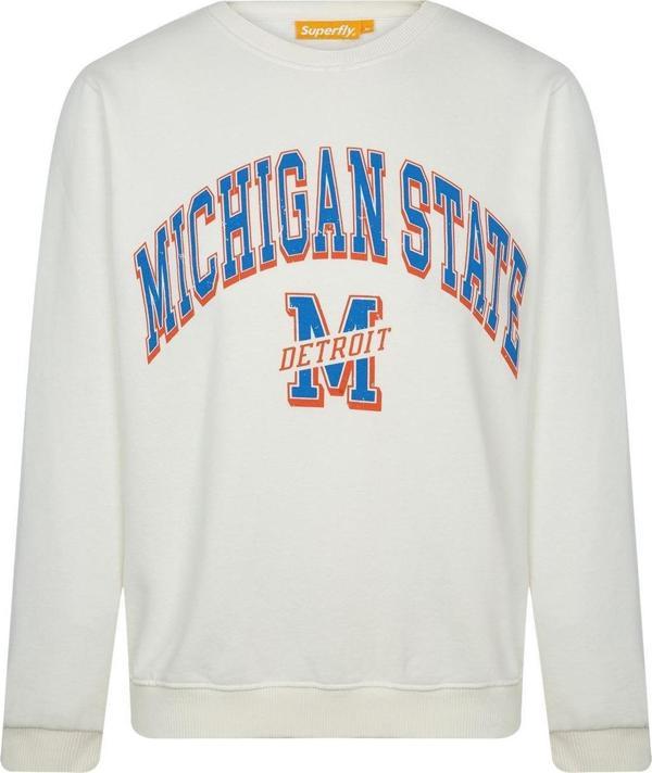 Superfly Michigan State Bisiklet Yaka Erkek Sweatshirt SPF101232313117 - Image 1
