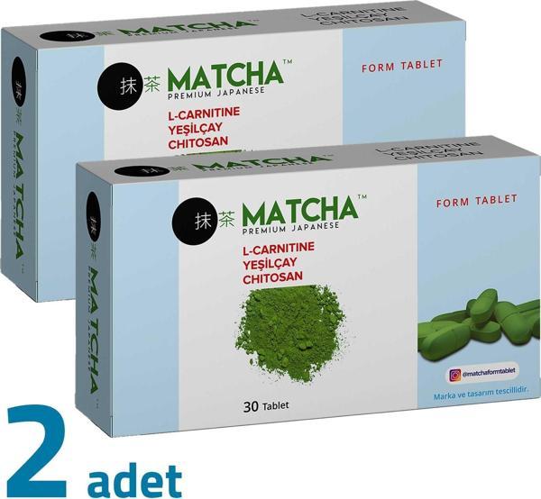 Matcha Premium Japanese L-Karnitin Yeşilçay Chitosan 30 Tablet x 2 Kutu - Image 1