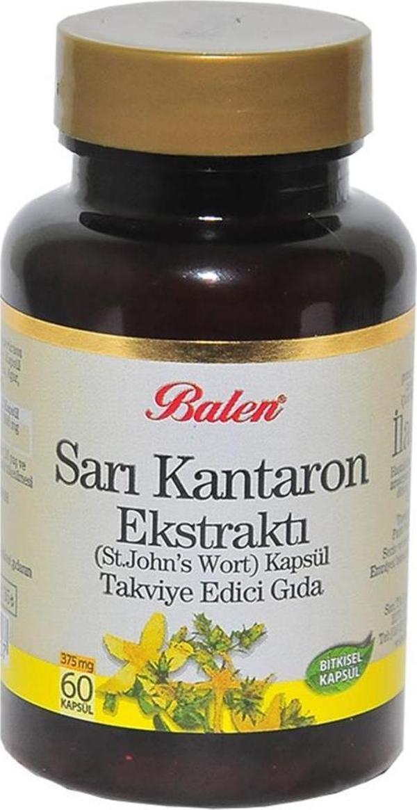 Balen Sarı Kantaron Ekstraktı St.Johns Wort Kapsülü 375mg x 60Ad - Image 1