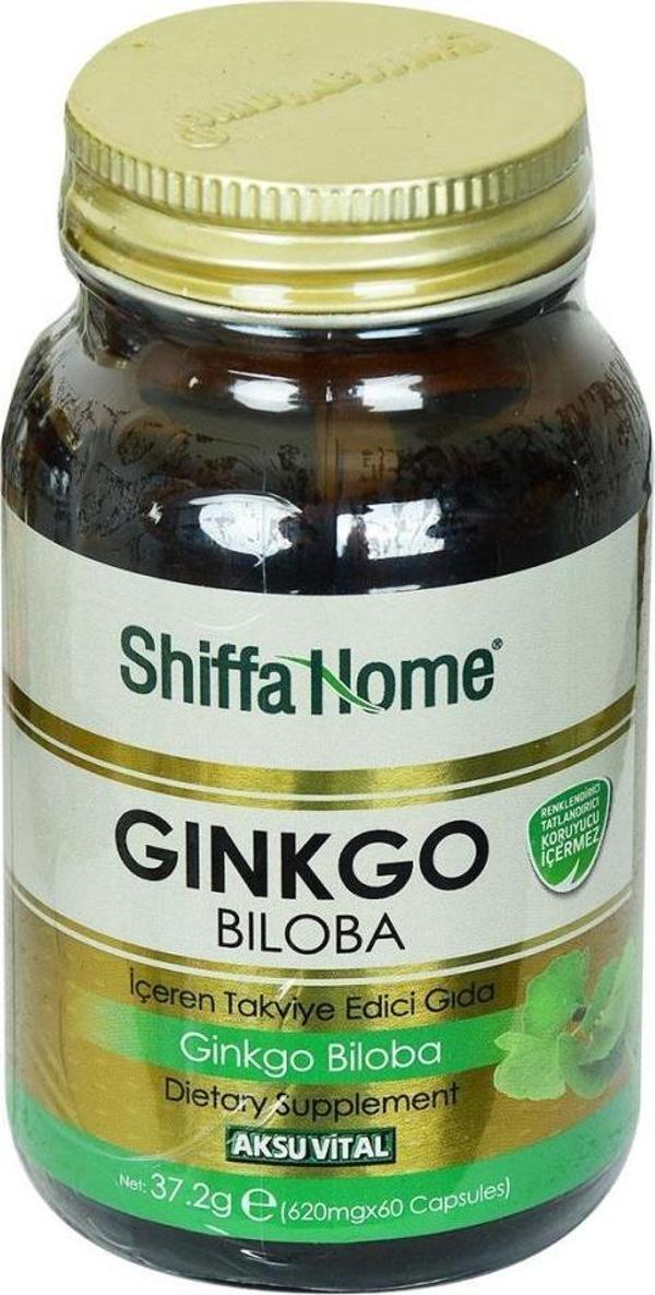 Shiffa Home Ginkgo Biloba Kapsülü Takviyesi 620 Mg x 60 Kapsül - Image 1