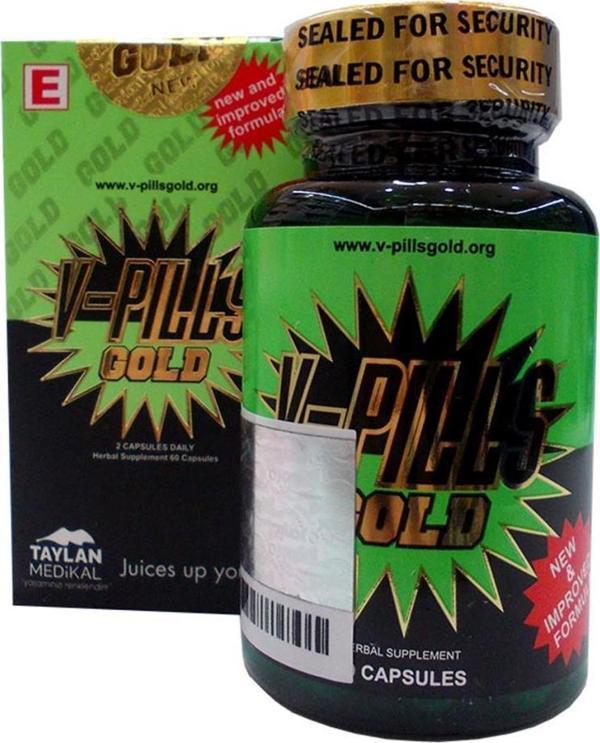 V-Pills Gold Bitkisel 60 Kapsül Orijinal Bandrollü 1 Adet Kutu - Image 1