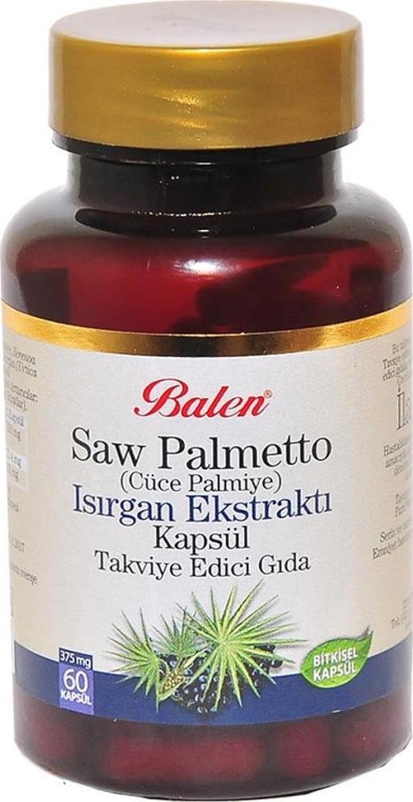 Balen Saw Palmetto Cüce Palmiye Isırgan Ekstraktı 375mg 60Kapsül - Image 1