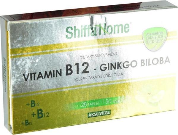 Aksuvital Shiffa Home Vitamin B12-Ginkgo Biloba 28 Tablet 150MG - Image 1