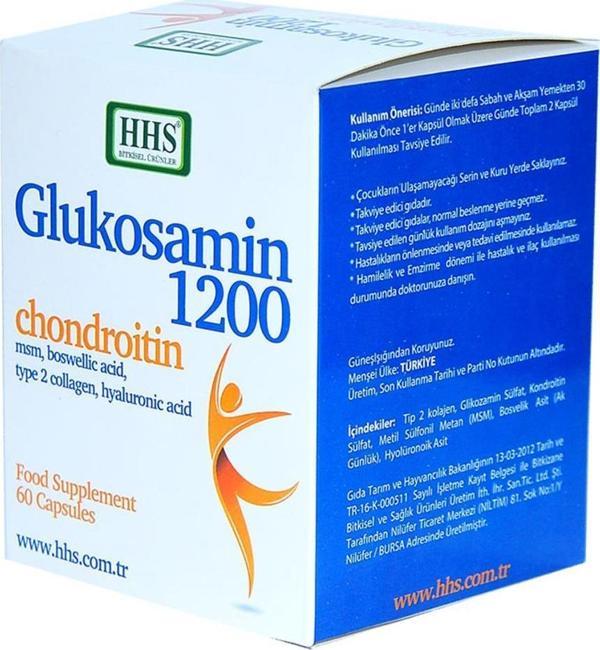 HHS Glukosamin Chondroitin Msm Collagen Boswelic 1200mg 60Kapsül - Image 1