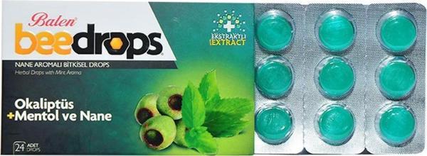 Balen BeeDrops Okaliptüs Mentol Nane Aromalı Drops 24 Adet - Image 1