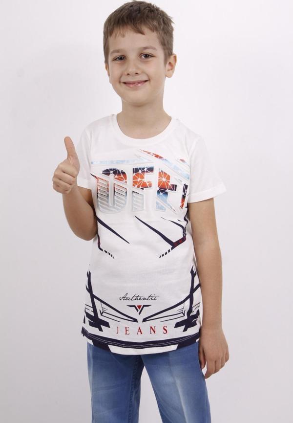 Toontoy Erkek Çocuk Off Gofre Baskılı Tişört - Image 1