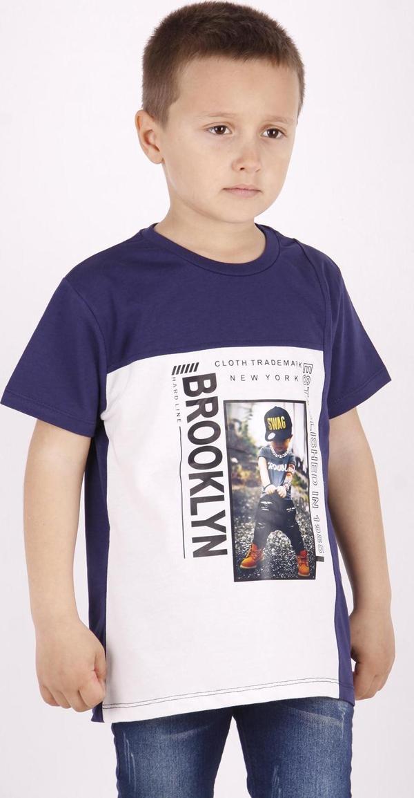 Toontoy Erkek Çocuk Brooklyn Baskılı Garnili Tişört - Image 1