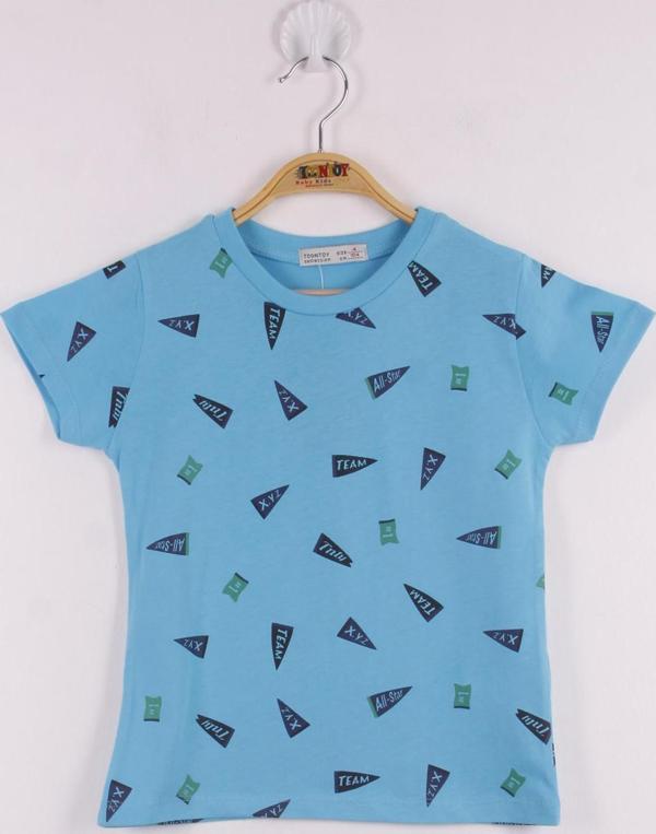 Toontoy Erkek Çocuk Yazı Baskılı T-Shirt - Image 1