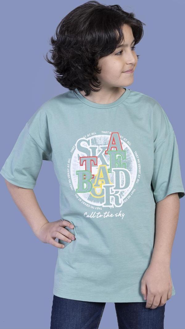 Toontoy Erkek Çocuk Renkli Baskılı Tişört - Image 1