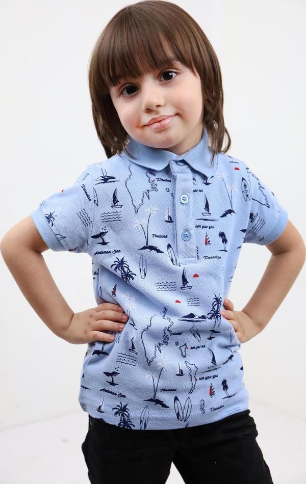Toontoy Erkek Çocuk Komple Desenli Tişört - Image 1