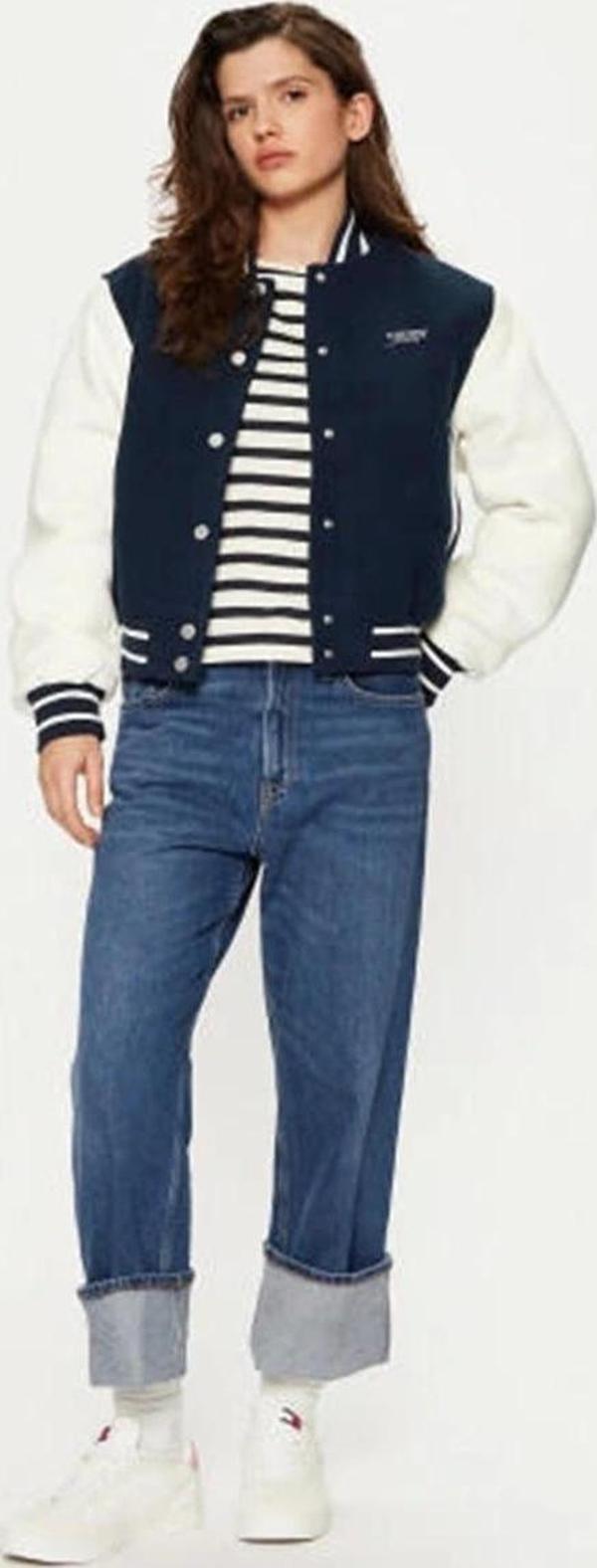 Tommy Hilfiger Kadın Lacivert Bomber Ceket - Image 1