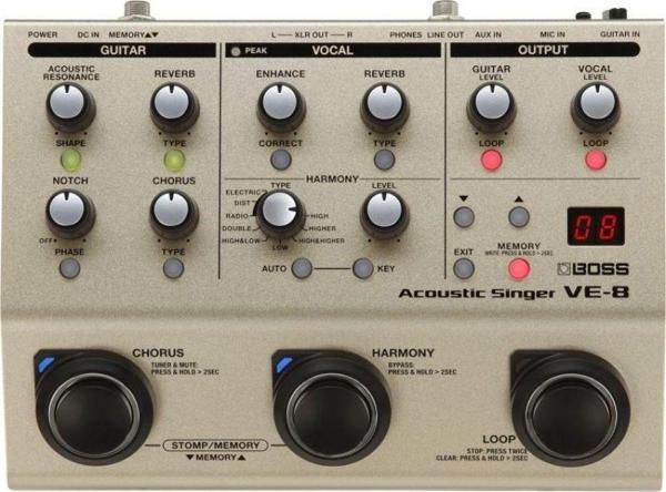 BOSS VE-8 Acoustic Singer Vokal Prosesörü - Image 1