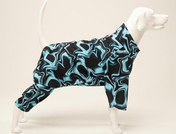 A40 Deep Penye Astarlı Su Geçirmez Köpek Yağmurluğu Small - Image 1