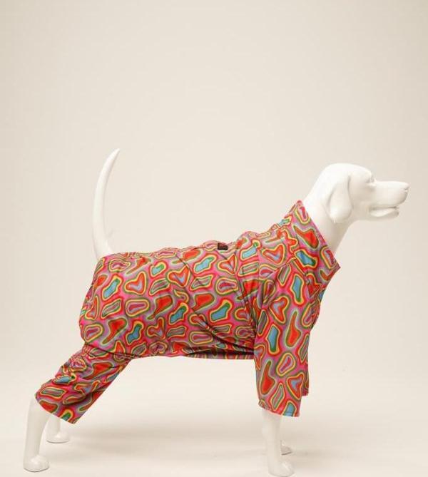 A40 Pınky Penye Astarlı Su Geçirmez Köpek Yağmurluğu Medium - Image 1