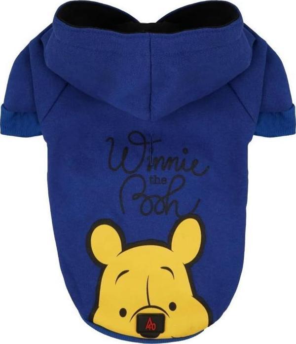 A40 PET Wınnıe The Pooh Koyu Mavi Kapüşonlu Köpek Sweatshirt XLarge - Image 1