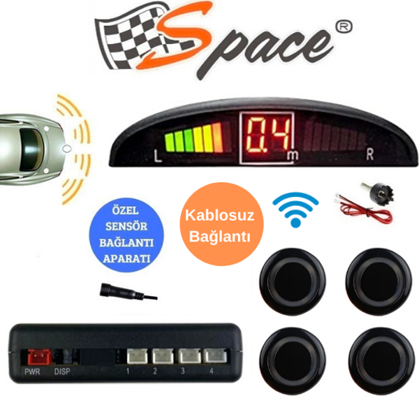 Space Dijital Göstergeli Kablosuz Park Sensörü / GUPR14 - Image 1