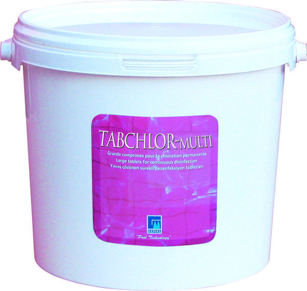 Gemaş TABCHLOR MULTİ 5 KG  %90 Tablet Klor - %90 Chlorine Multifunctional Tablets - Stabilize Triklor Tableti 200 gr-ToptancıyızBiz - Image 1