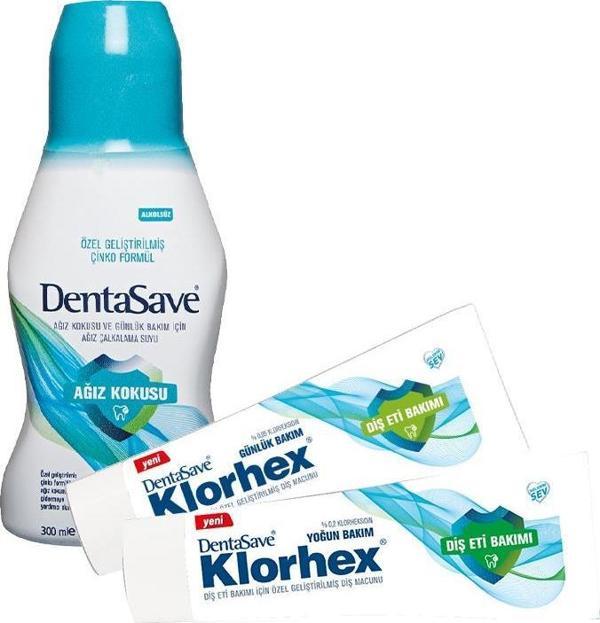 DentaSave Ağız Çalkalama Suyu Ağız Kokusu Çinko 300 ml, Diş Macunu Günlük ve Yoğun Bakım 75 ml - Image 1