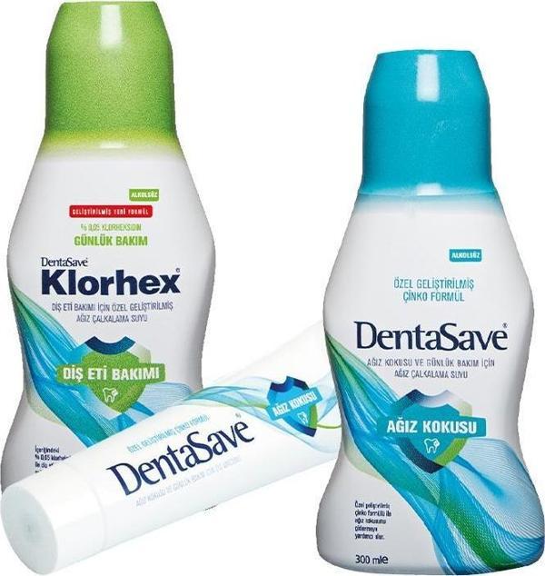 DentaSave Ağız Çalkalama Suyu Ağız Kokusu Çinko Formül, Günlük Bakım 300 ml ve Diş Macunu Çinko 75 ml - Image 1