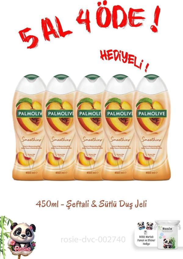 Duş Jeli Smoothies Şeftali Ve Sütlü 450 ml 5 Al 4 Öde ve Rosie - Image 1