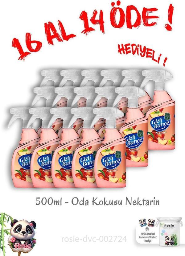 16 Al 14 Öde Gizli Bahçe Oda Kokusu Nektarin 500 ML ve Rosie Hediye - Image 1