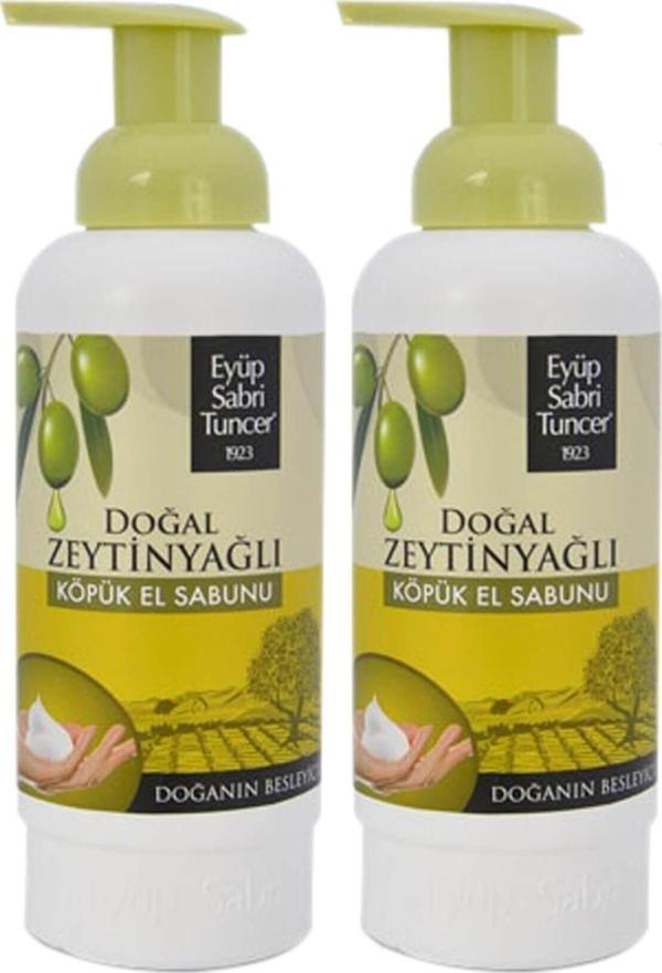 Eyüp Sabri Tuncer Zeytinyağlı Köpük El Sabunu 500 ml x 2 - Image 1