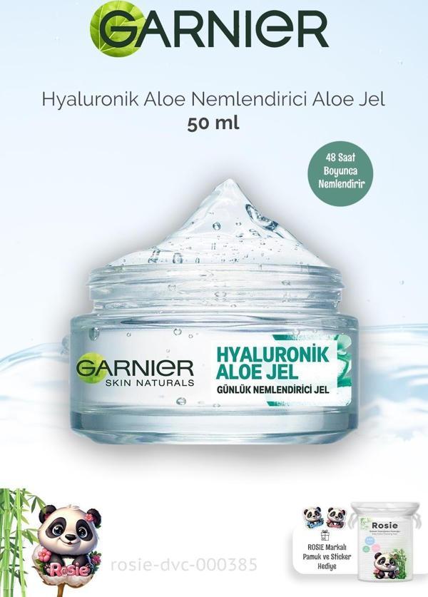 Garnier Günlük Nemlendirici Hyaluronik Aloe Jel 50 ml ve ROSIE - Image 1