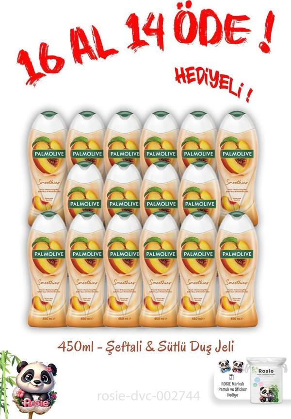 16 Al 14 Öde Duş Jeli Smoothies Şeftali Ve Sütlü 450 ml - Image 1