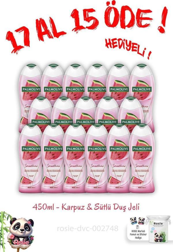 17 Al 15 Öde 450 Ml Duş Jeli Smoothies Karpuz Ve Sütlü - Image 1