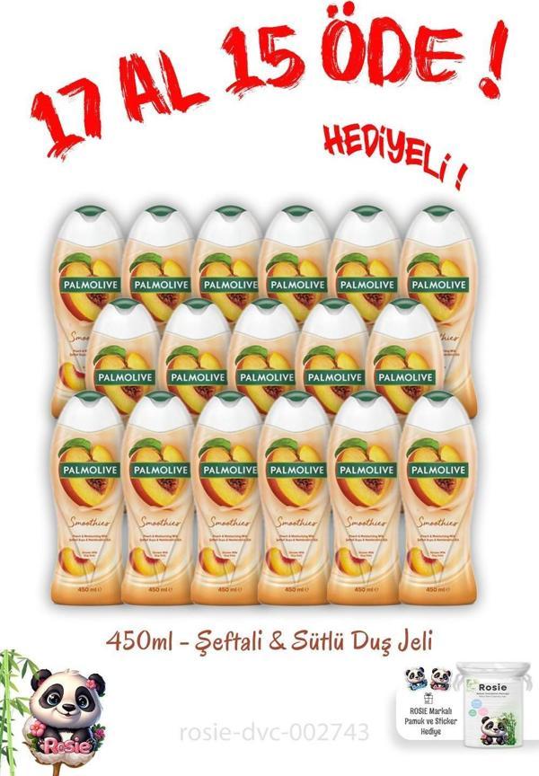 17 Al 15 Öde Duş Jeli Smoothies Şeftali Ve Sütlü 450 ml - Image 1