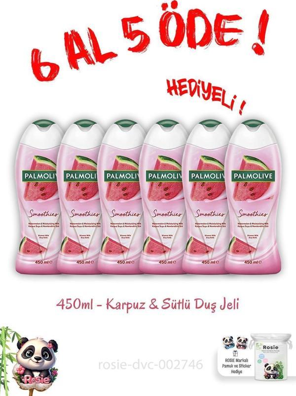 450 Ml Duş Jeli Smoothies Karpuz Ve Sütlü 6 Al 5 Öde  - Image 1