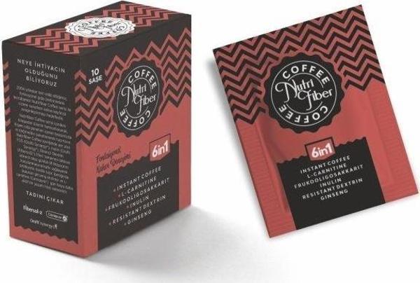 Anti Nutri Fiber Coffee 6İn1 Fonksiyonel Kahve 10 Saşe - Image 1