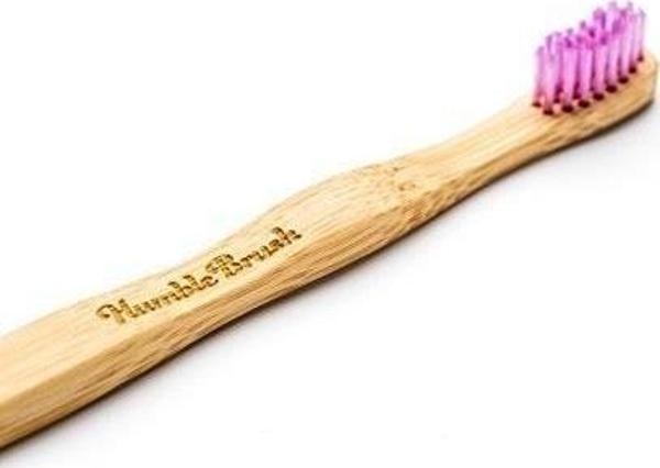 Humble Brush Bambu Diş Fırçası Çocuk Mor Ultra Yumuşak - Image 1