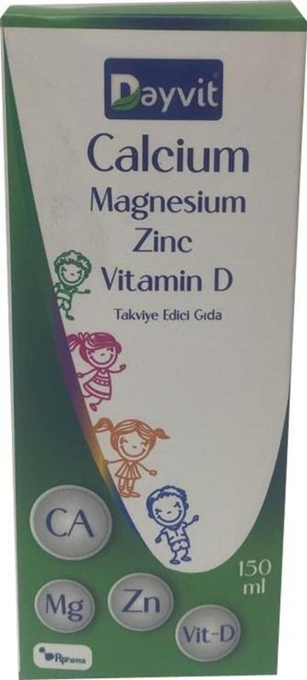 Dayvit Calcium Magnesium Zinc Vitamin D Sıvı 150ml - Image 1