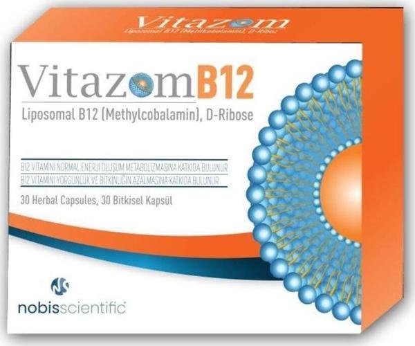 Nobis Scientific Vitazom Lipozomal B12 30 Kapsül - Image 1