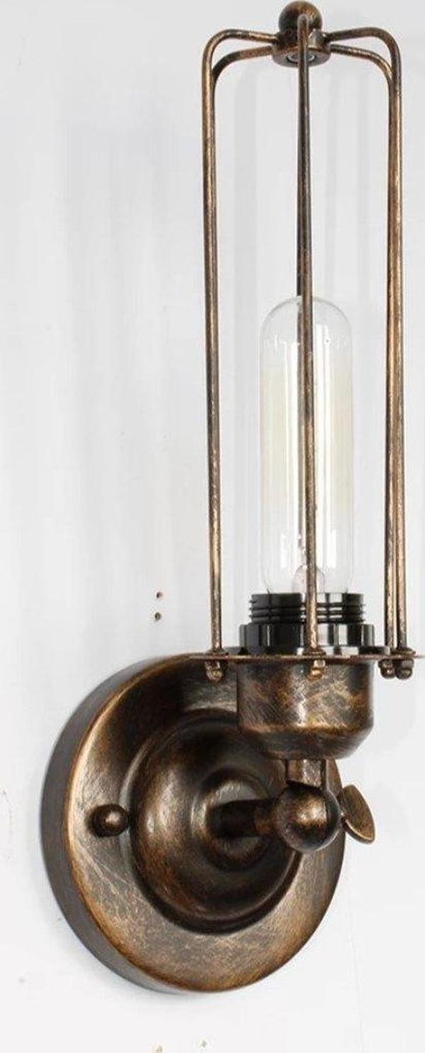 Rsylight Retro Metal Dekoratif Rustik Eskitme Patinalı Mafsallı Duvar Aplik - Image 1