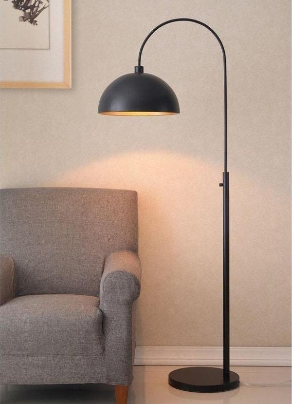 Rsylight Retro Metal Dekoratif Siyah Modern Dekoratif Lambader Köşe Lambası - Image 1
