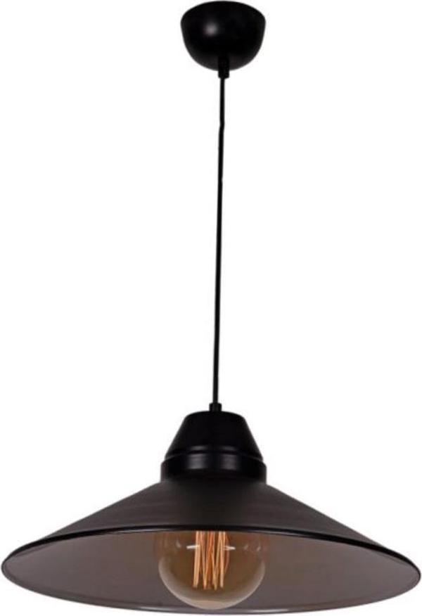 Rsylight Retro Metal Dekoratif Rustik Siyah Tekli Sarkıt Avize Çap 42 cm - Image 1