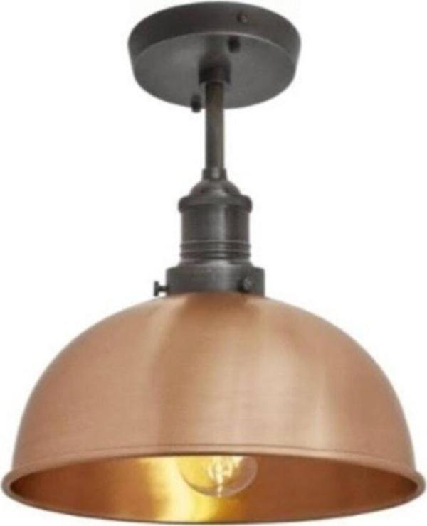 Rsylight Retro Metal Dekoratif Bakır Rustik Tekli Sarkıt Avize Çap 30 cm - Image 1