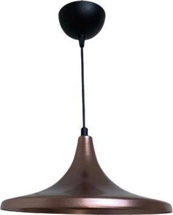 Rsylight Retro Metal Dekoratif Rustik Bakır Tekli Sarkıt Avize Çap 27 CM - Image 1