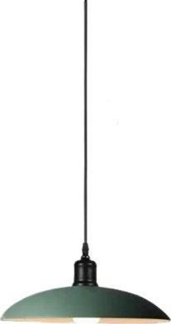  Rsylight Retro Metal Dekoratif  Mat Su Yeşili Rustik Tekli Sarkıt Avize Çap 35 cm - Image 1