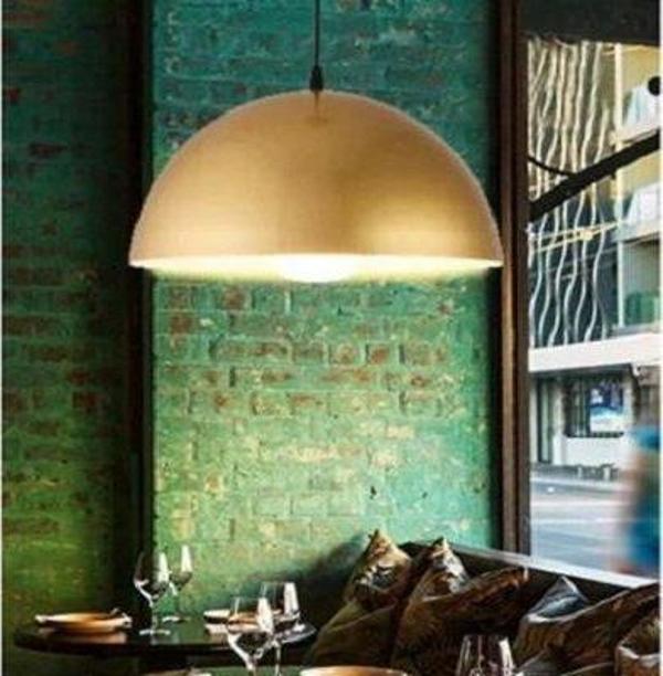 Rsylight Retro Metal Dekoratif Rustik Gold Tekli Sarkıt Avize Çap 30 cm - Image 1