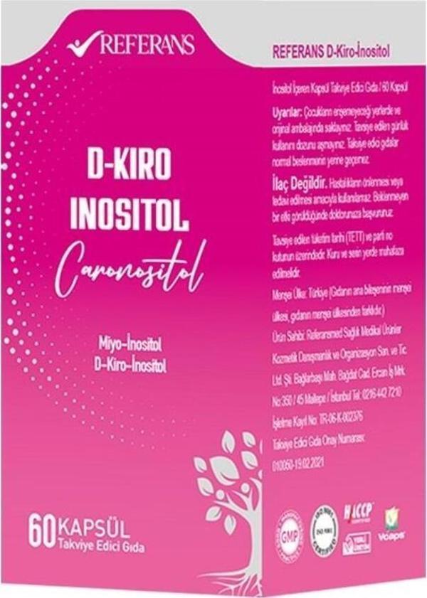 Referans Nutra D Kiro Inositol 60 Kapsül - Image 1