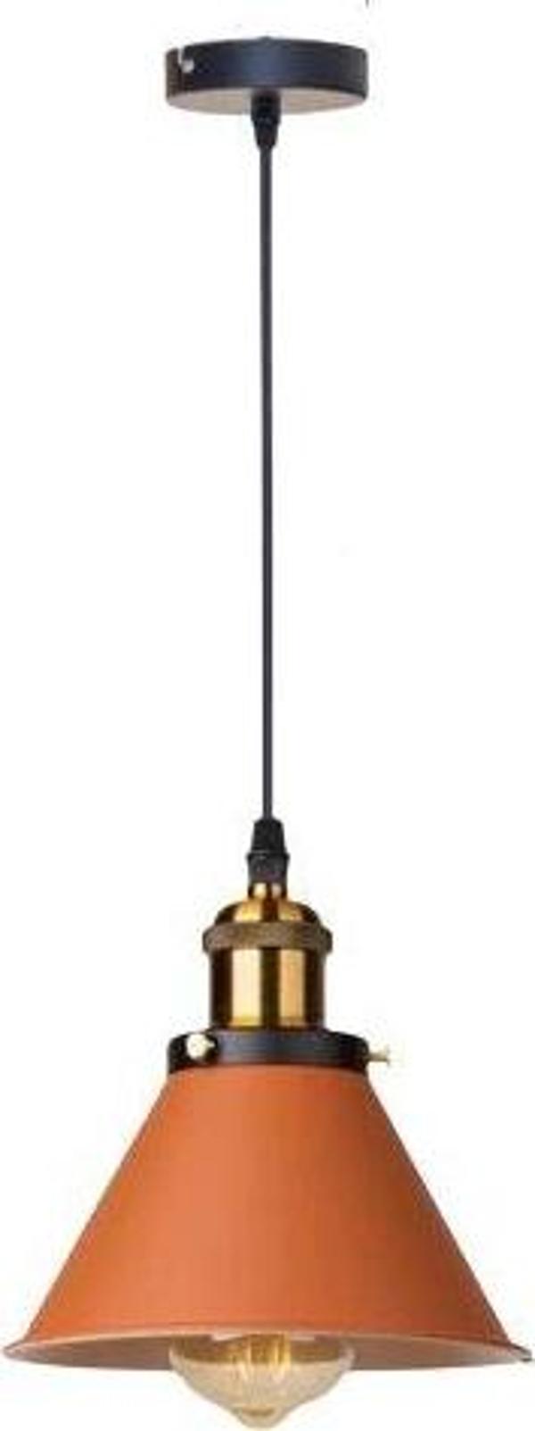 Rsylight Retro Dekoratif Tekli Bakır Rustik Metal Sarkıt Avize 17 Cm  - Image 1