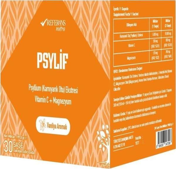 Referans Nutra Psylif Psyllium Karnıyarık Otu 30 Saşe - Image 1