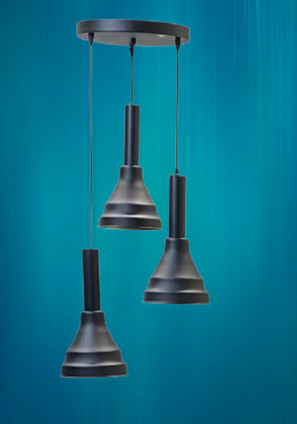 Rsylight Daria Retro Metal Dekoratif 3 lü Modern rustik Sarkıt avize çap:30 cm - Image 1