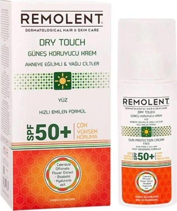 Remolent - Dry Touch Güneş Kremi Akneye Eğilimli Ve Yağlı Ciltler Için Spf 50 75 Ml - Image 1
