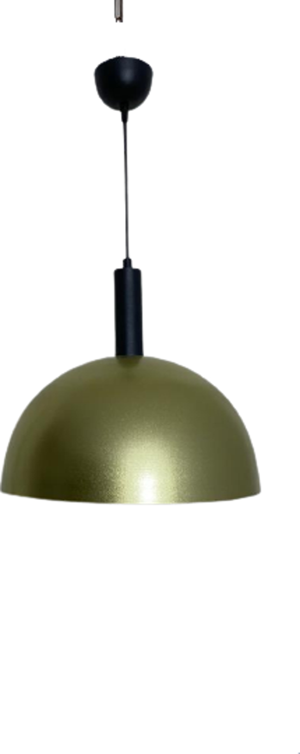 Rsylight Retro Gold Metal Dekoratif Tekli Kafe Mutfak Aydınlatma Avize Çap:30cm  - Image 1