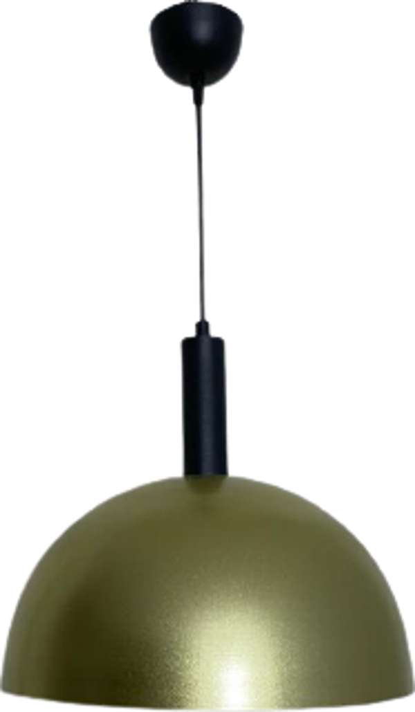 Rsylight Retro Gold Metal Dekoratif Tekli Kafe Mutfak Aydınlatma Avize Çap:40 Cm - Image 1